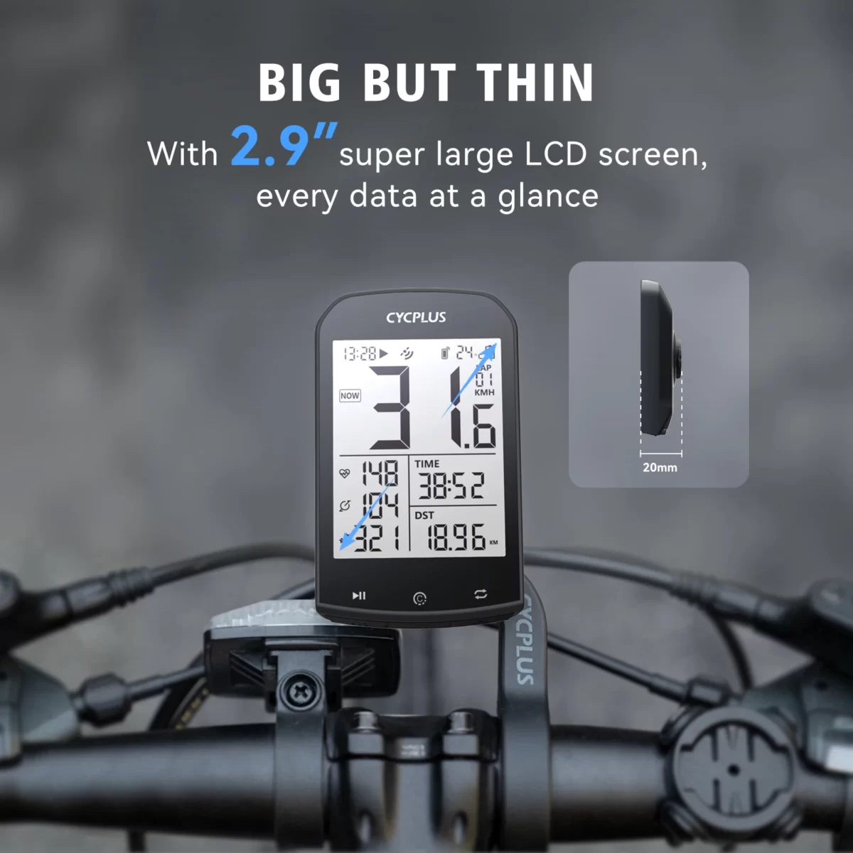 Велокомпьютер Cycplus M1 GPS 